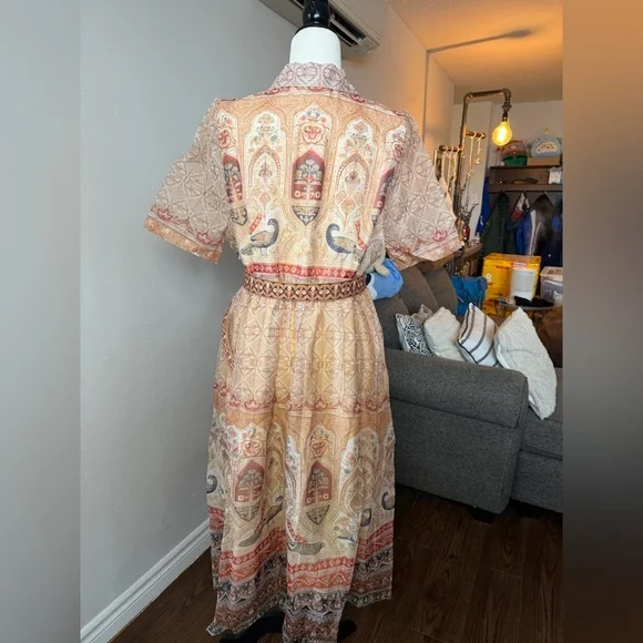 Vintage Paisley Print Dress - Picture 3 of 9